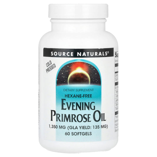Source Naturals, Evening Primrose Oil, 1,350 mg , 60 Softgels - Image 1