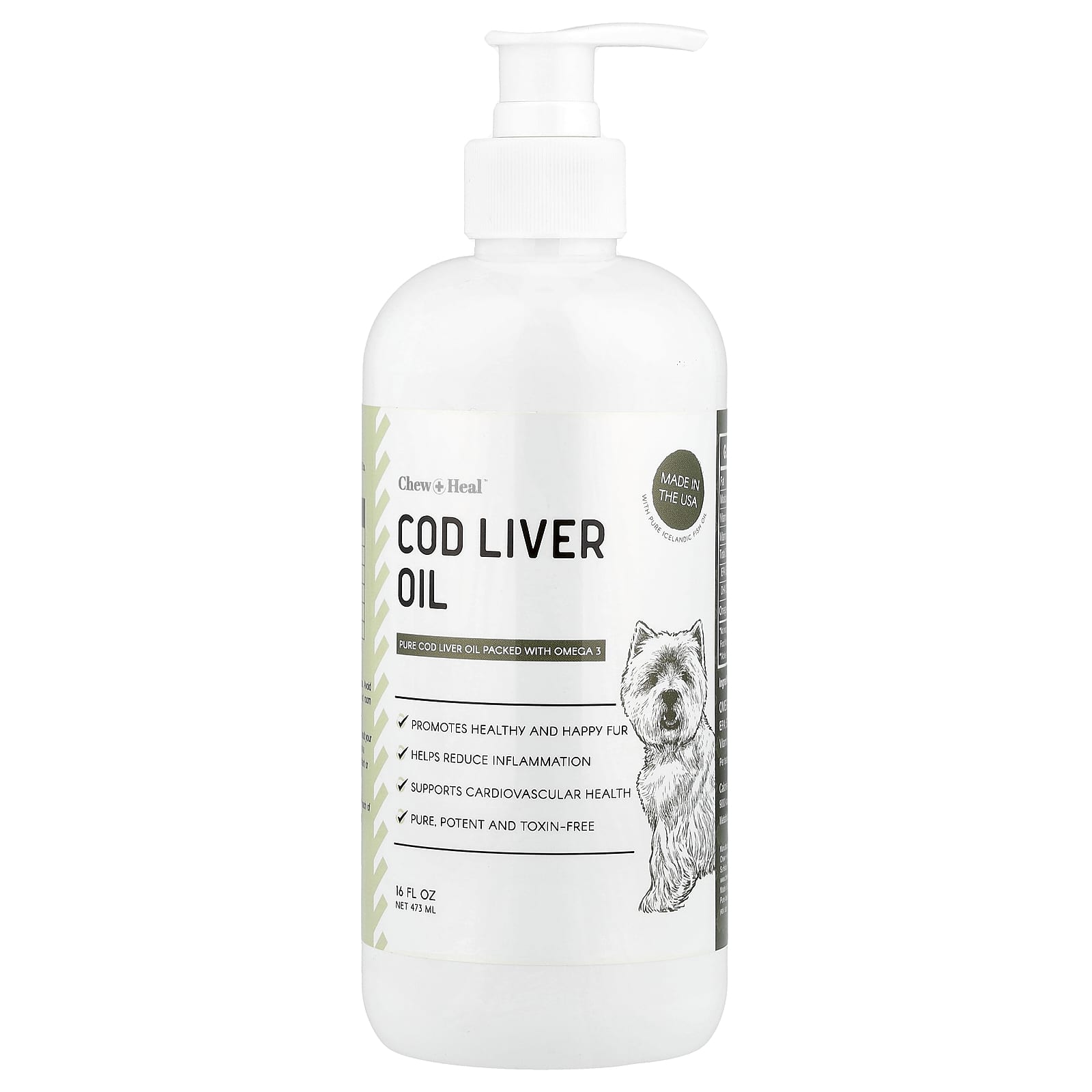 Pure Cod Liver Oil for Dogs - Omega 3 Skin & Coat Supplement - Image 1