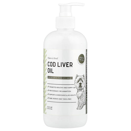 Pure Cod Liver Oil for Dogs - Omega 3 Skin & Coat Supplement - Image 1
