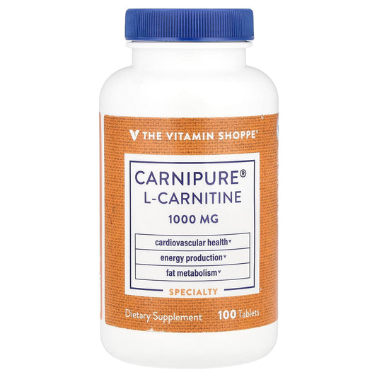 The Vitamin Shoppe, Carnipure® L-Carnitine, 1,000 mg, 100 Tablets - Image 1