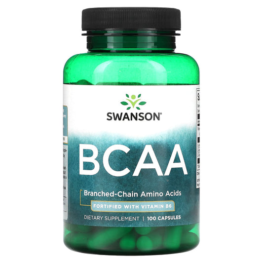 Swanson, BCAA, 100 Capsules - Image 1