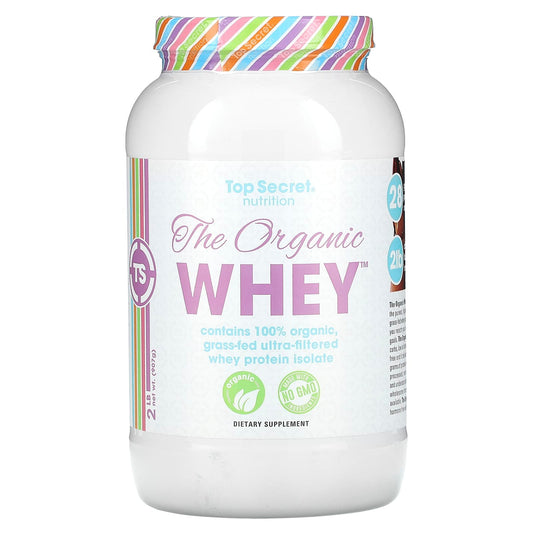Top Secret Nutrition, The Organic Whey, Chocolate Fudge Milkshake , 2 lb (907 g) - Image 1