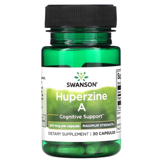 Swanson, Huperine A, Maximum Strength, 200 mcg, 30 Capsules - Image 1