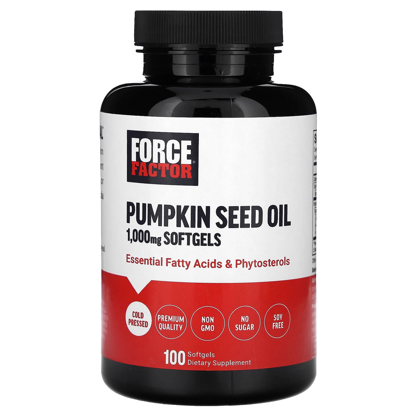 Force Factor, Pumpkin Seed Oil, 100 Softgels, (500 mg Per Softgel)