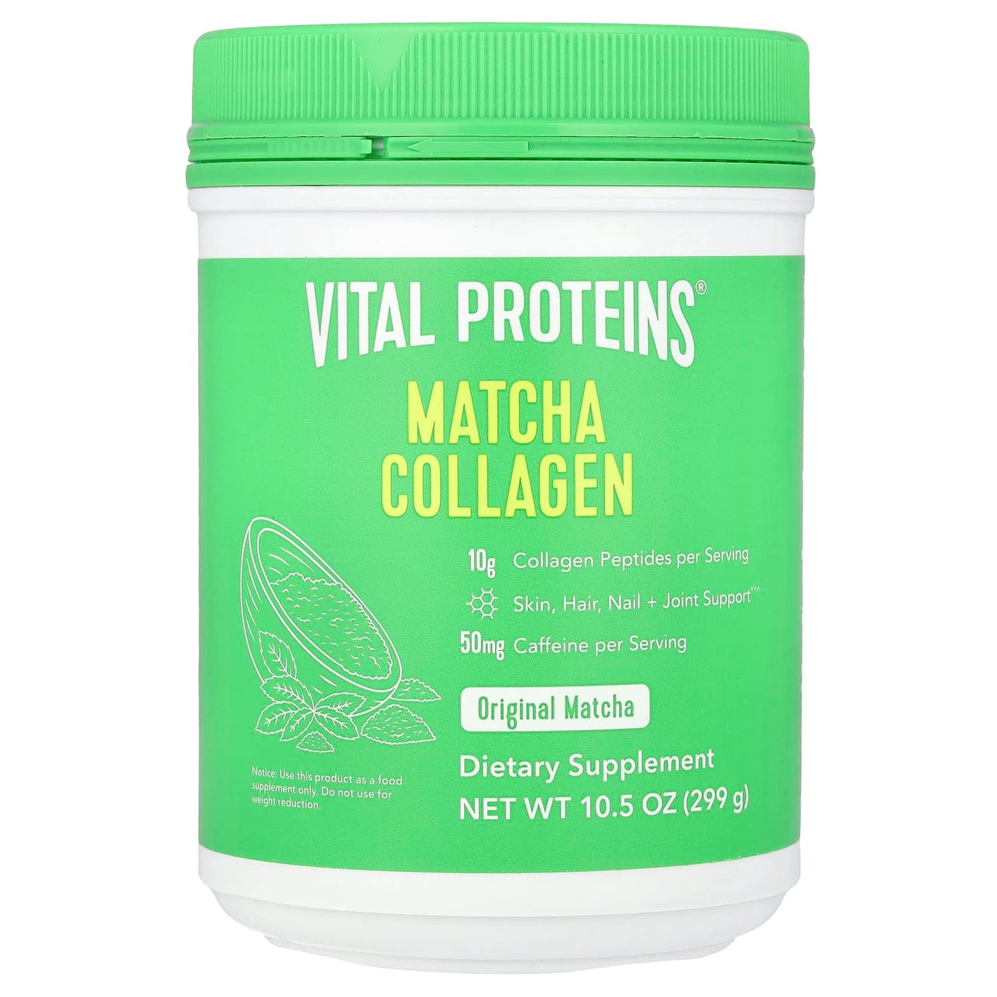 Vital Proteins, Matcha Collagen, Original Matcha, 10.5 oz (299 g) - Image 1