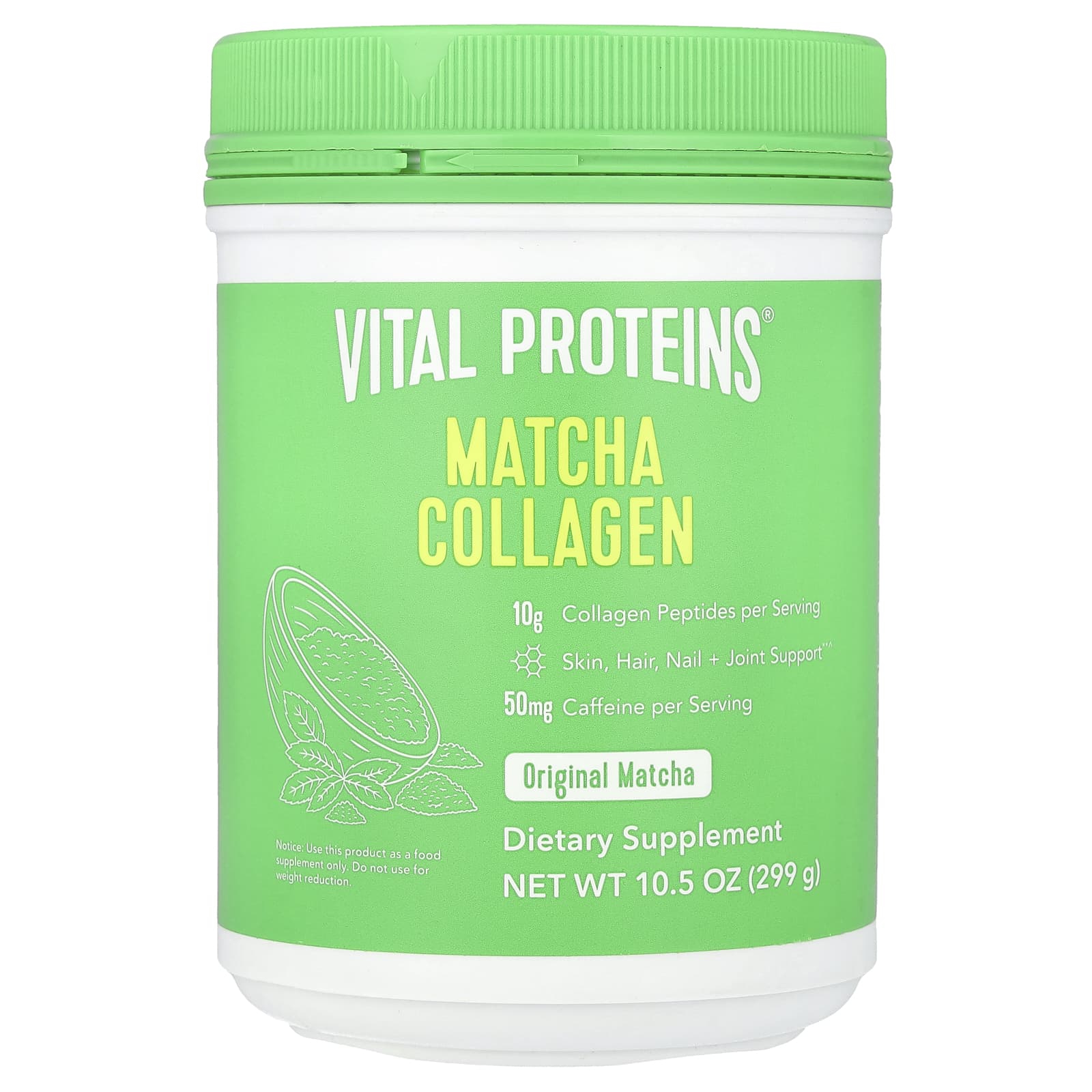 Vital Proteins, Matcha Collagen, Original Matcha, 10.5 oz (299 g) - Image 1