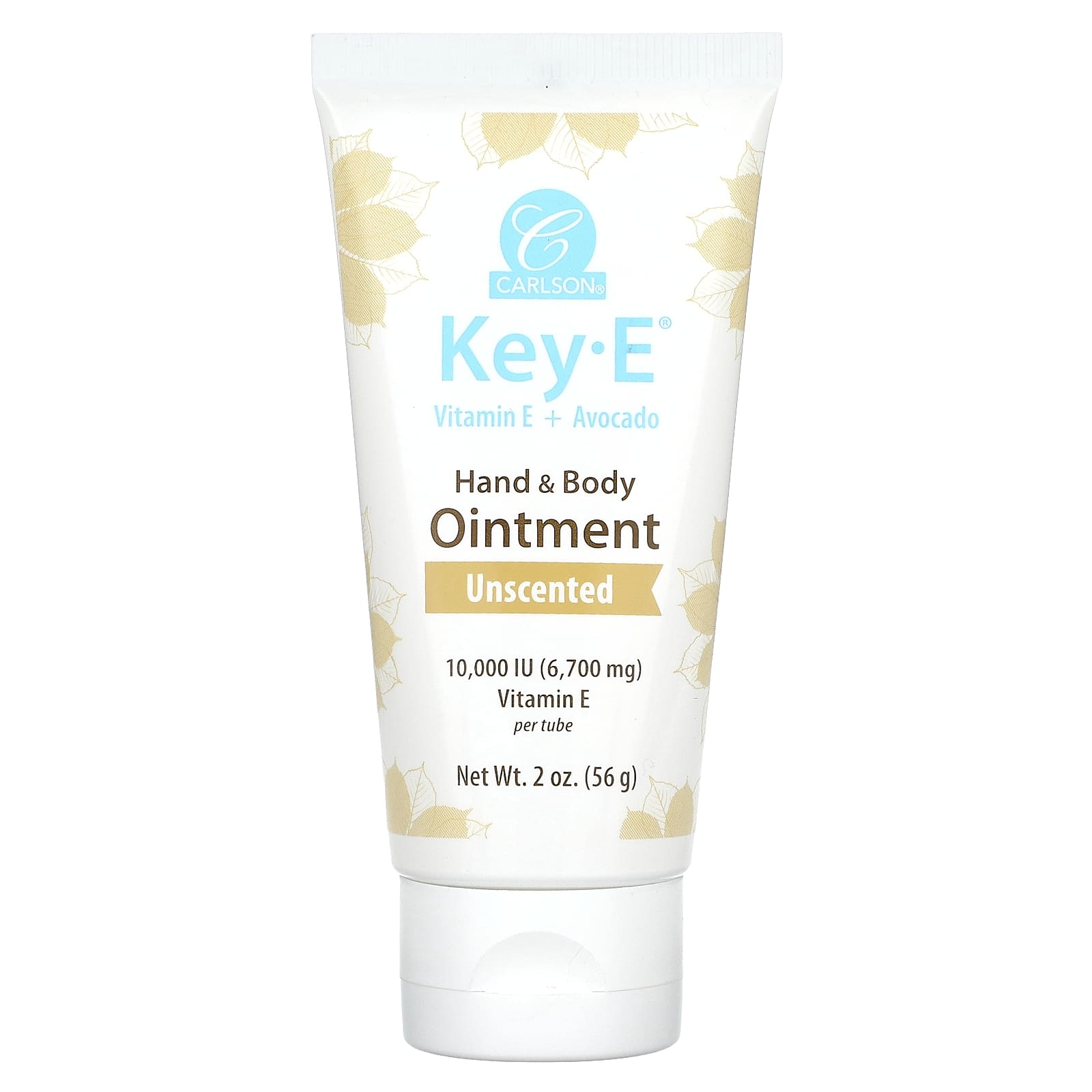 Carlson Key-E Hand & Body Ointment Unscented 2oz Vitamin E Moisturizer - Image 1