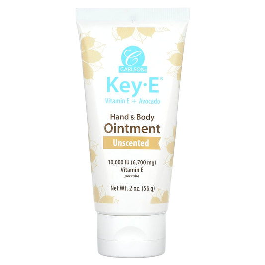 Carlson Key-E Hand & Body Ointment Unscented 2oz Vitamin E Moisturizer - Image 1