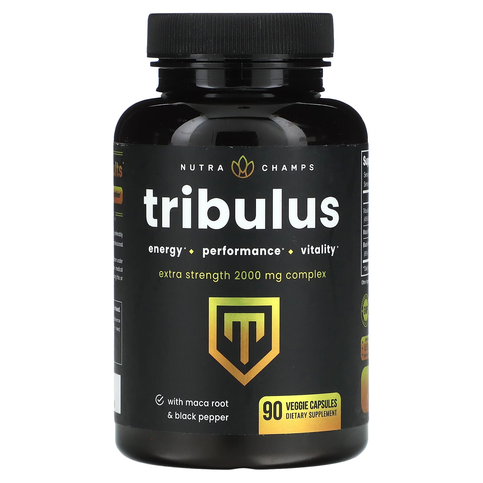 NutraChamps, Tribulus, Extra Strength, 90 Veggie Capsules - Image 1