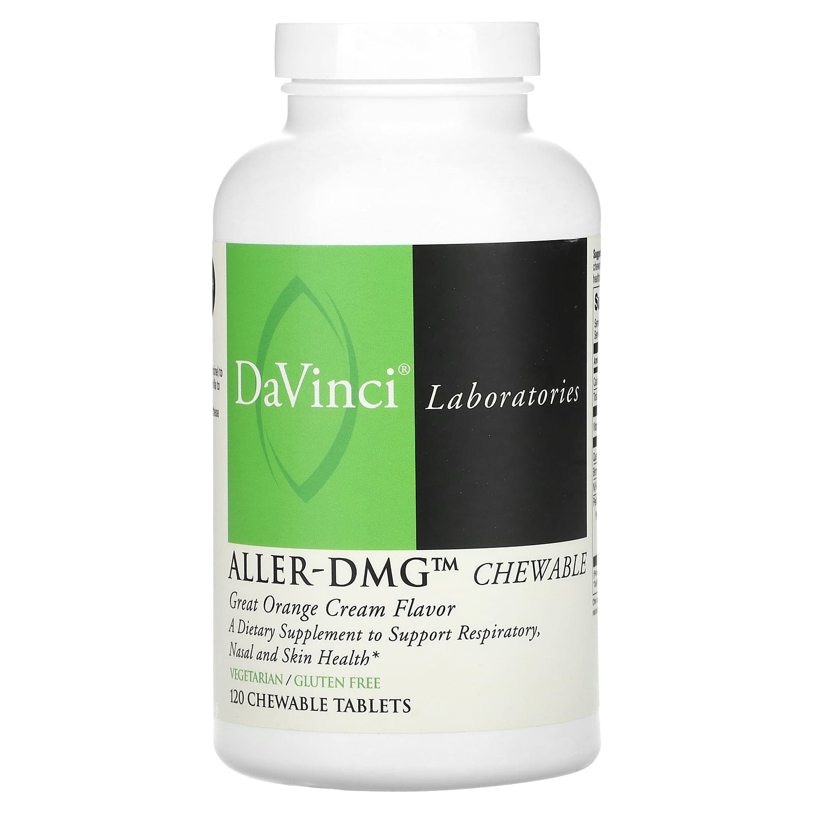 DaVinci Laboratories Aller-DMG Chewable Tablets for Immune & Respiratory Support - Image 1