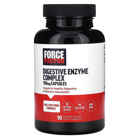 Boost Digestive Health with Force Factor's 150mg Enzyme Complex - Image 1