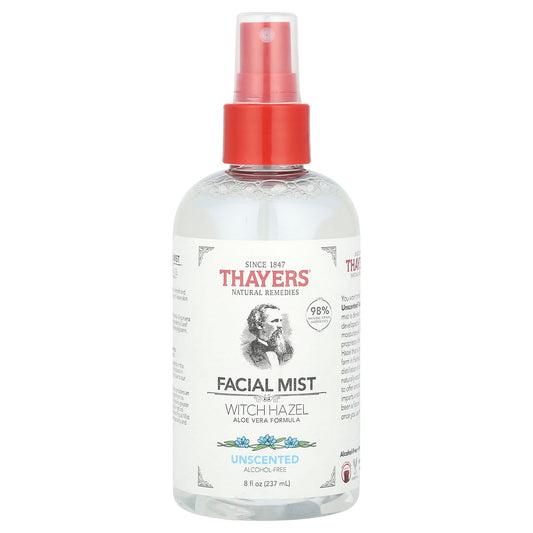 Thayers, Witch Hazel Facial Mist, Alcohol-Free, Unscented, 8 fl oz (237 ml) - Image 1