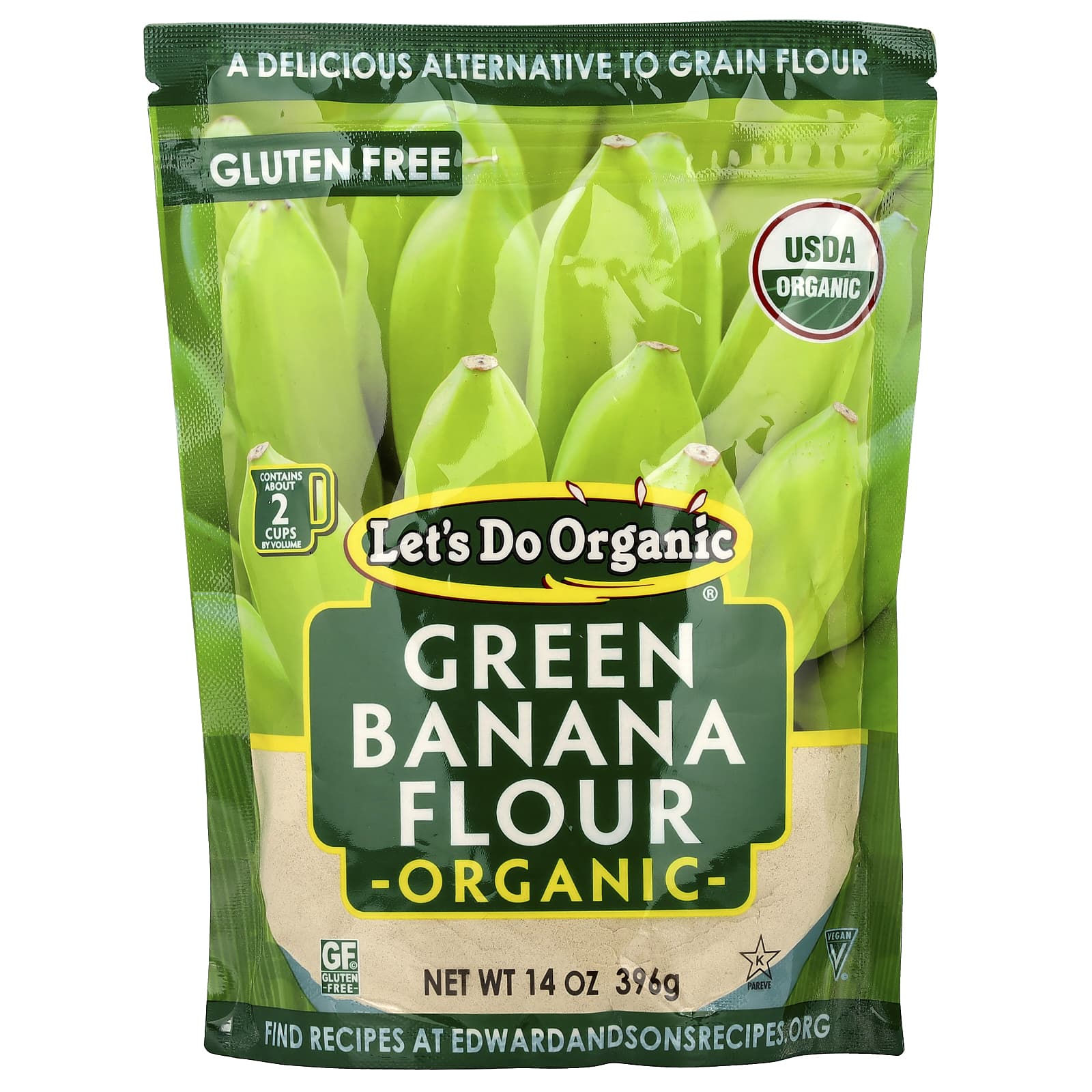 Let's Do Organic Green Banana Flour by Edward & Sons, 14 oz - Image 1