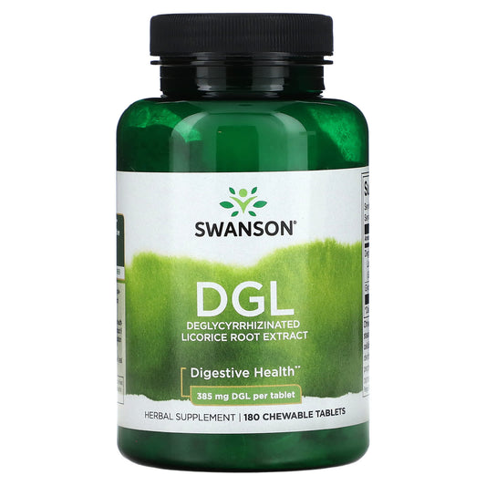 Swanson, DGL, 385 mg, 180 Chewable Tablets - Image 1