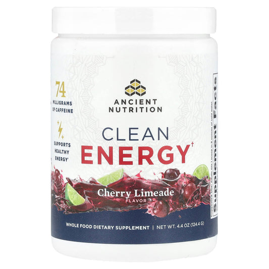 Ancient Nutrition Clean Energy Cherry Limeade 4.4 oz - Image 1