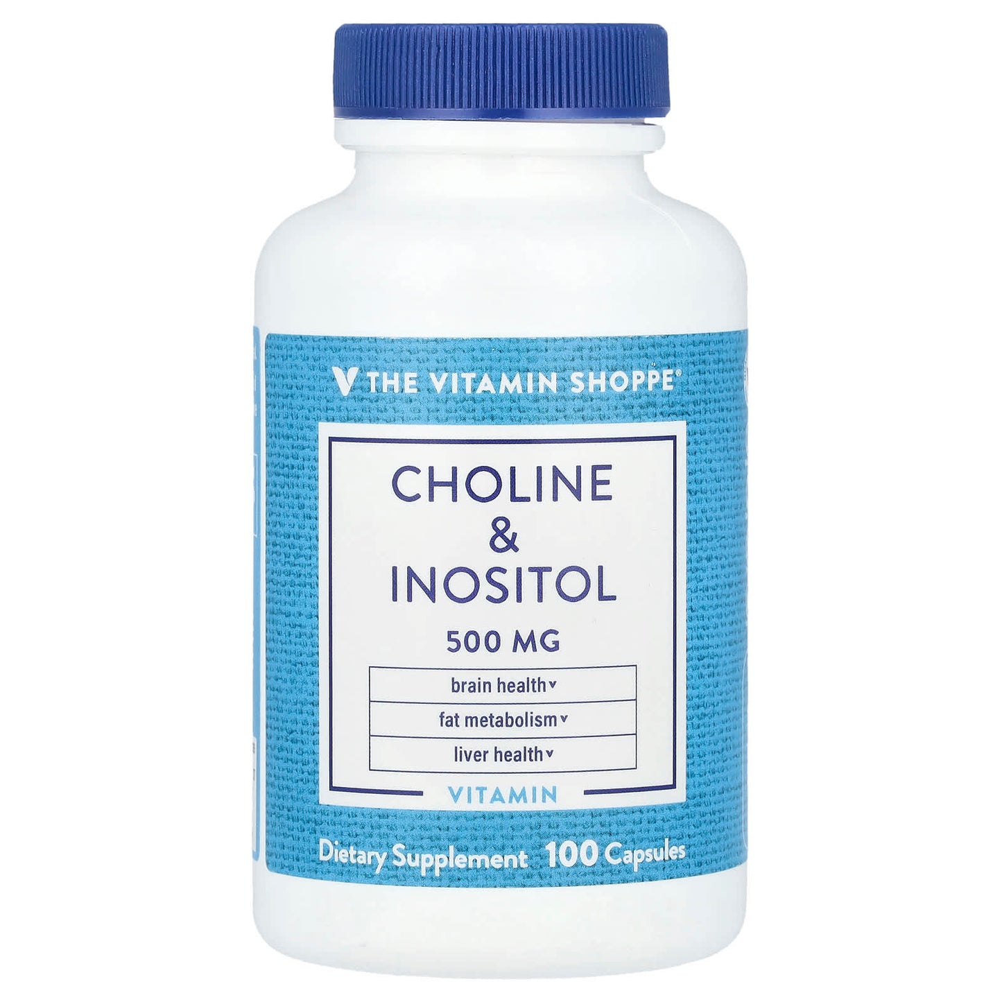 The Vitamin Shoppe, Choline & Inositol , 500 mg, 100 Capsules - Image 1