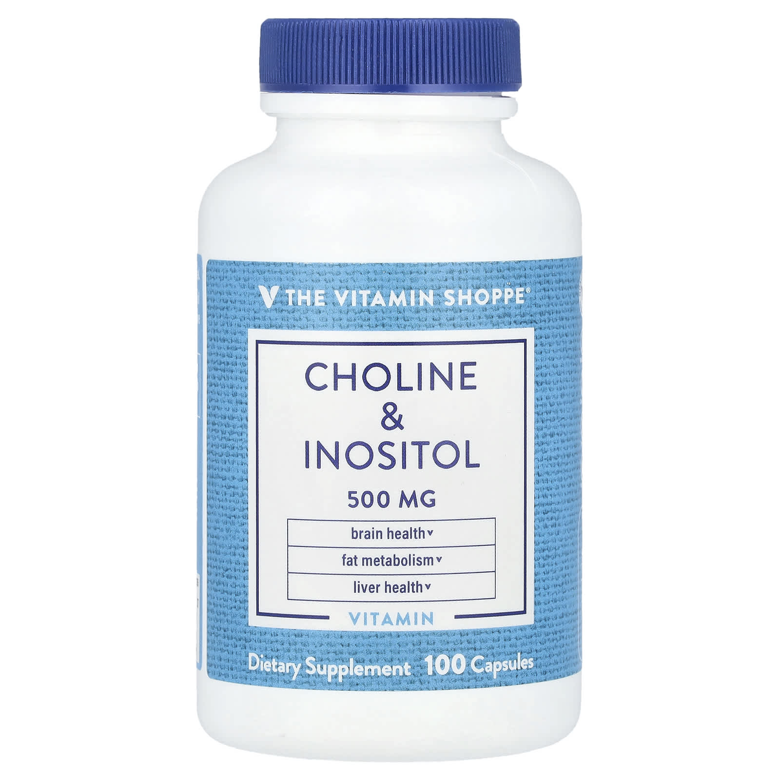 The Vitamin Shoppe, Choline & Inositol , 500 mg, 100 Capsules - Image 1