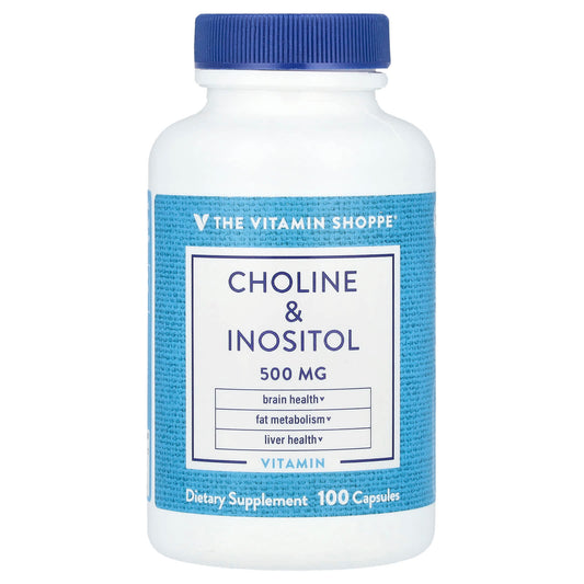 The Vitamin Shoppe, Choline & Inositol , 500 mg, 100 Capsules - Image 1