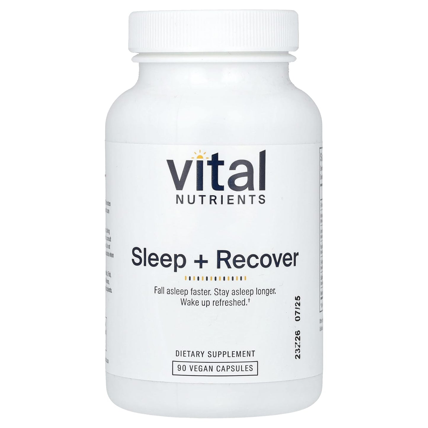 Vital Nutrients, Sleep + Recover, 90 Vegan Capsules - Image 1