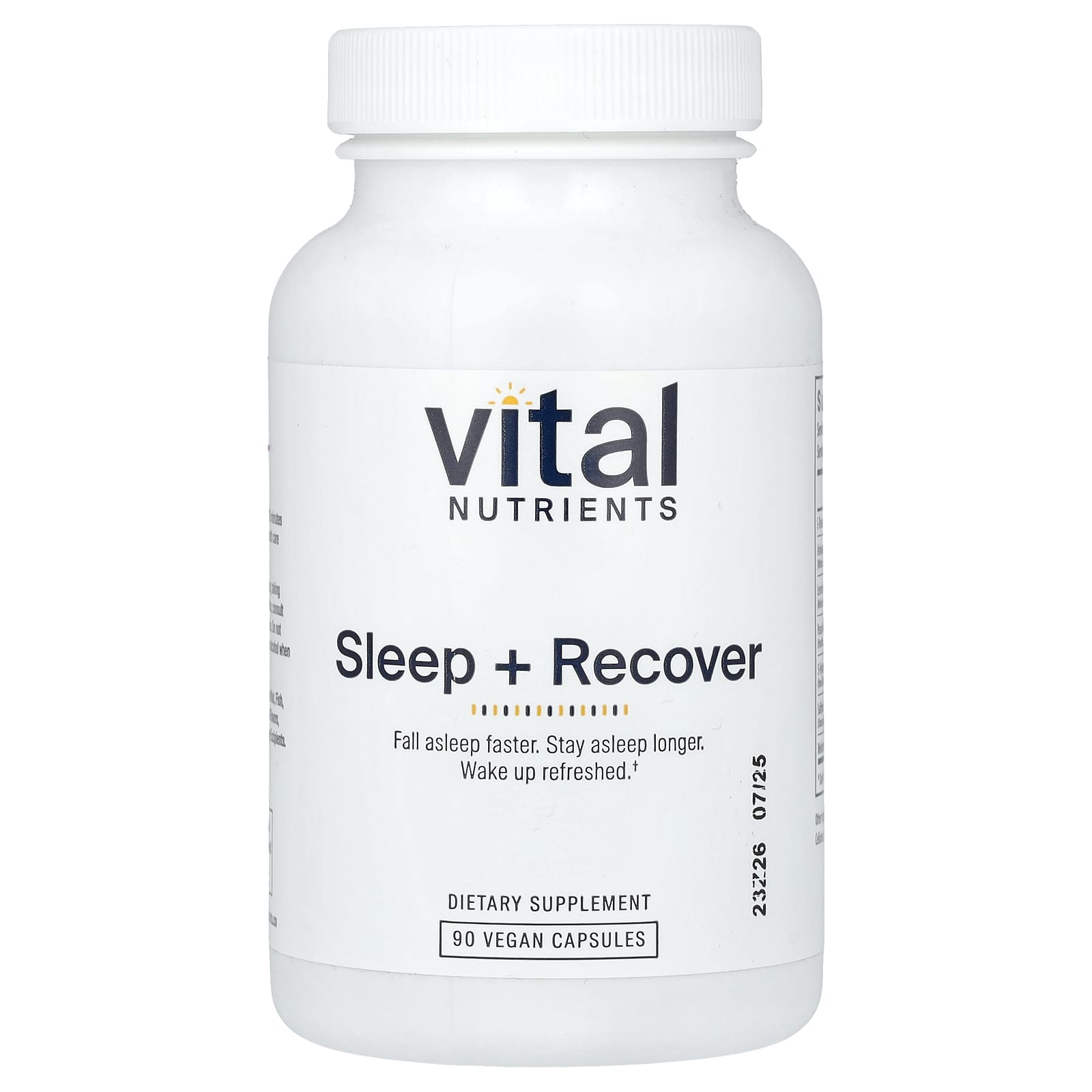 Vital Nutrients, Sleep + Recover, 90 Vegan Capsules - Image 1