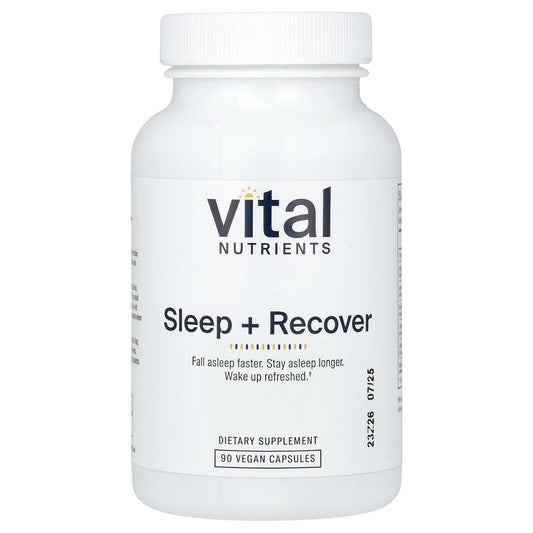 Vital Nutrients, Sleep + Recover, 90 Vegan Capsules - Image 1