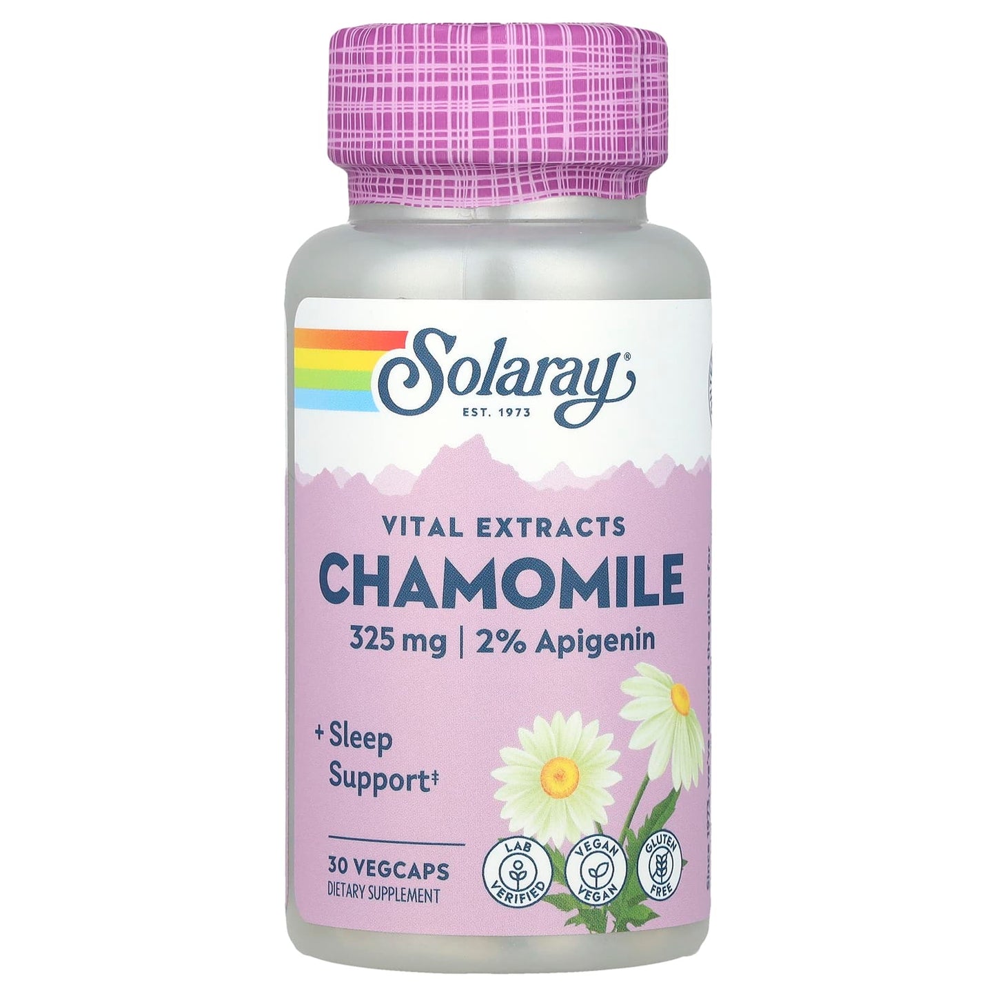 Solaray, Vital Extracts, Chamomile, 325 mg, 30 VegCaps - Image 1