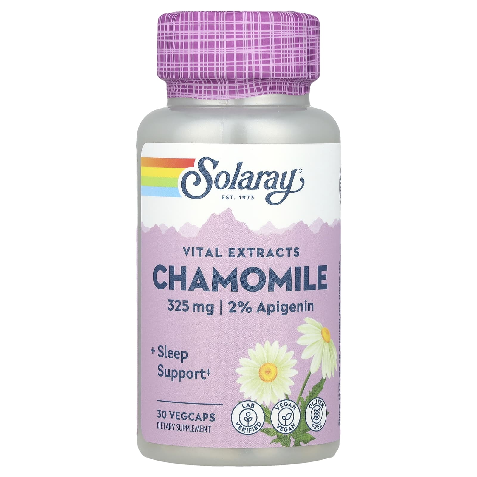 Solaray, Vital Extracts, Chamomile, 325 mg, 30 VegCaps - Image 1