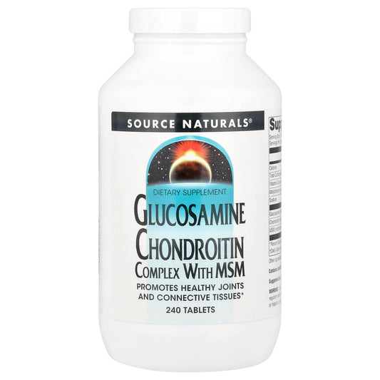 Source Naturals, Glucosamine Chondroitin Complex With MSM, 240 Tablets - Image 1
