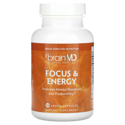 Boost Mental Clarity & Energy with BrainMD Focus & Energy - 120 Capsules - Image 1