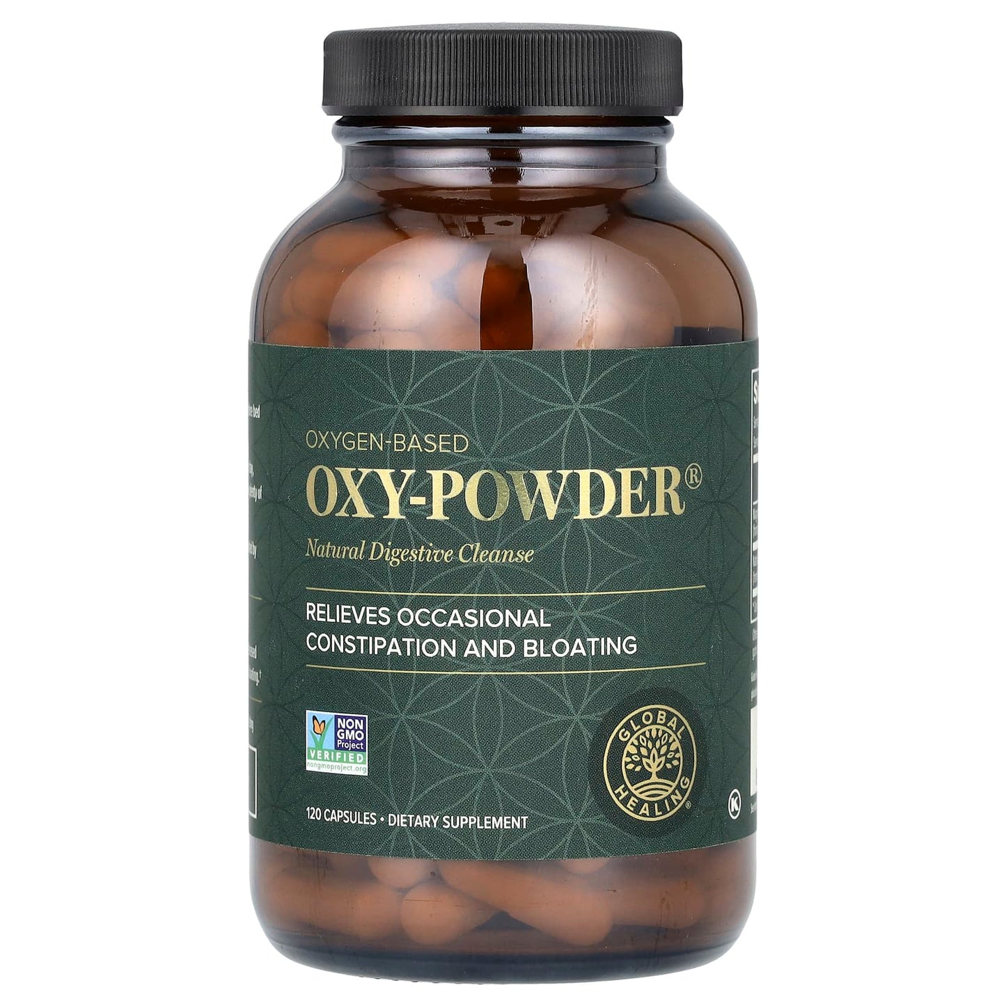 Natural Digestive Cleanse for Constipation Relief, 120 Capsules by Global Healing - Image 1