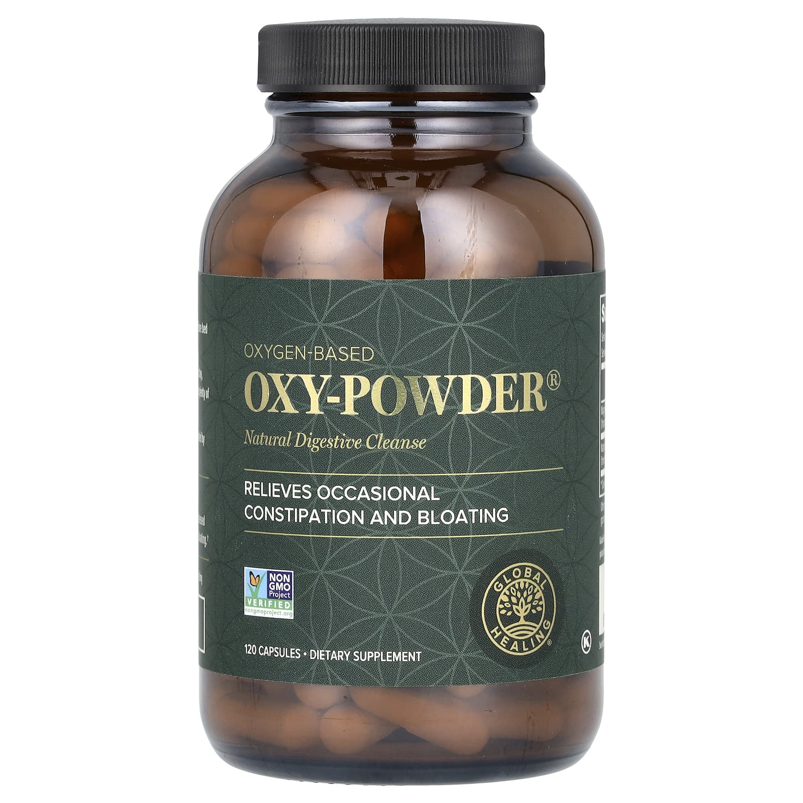 Natural Digestive Cleanse for Constipation Relief, 120 Capsules by Global Healing - Image 1