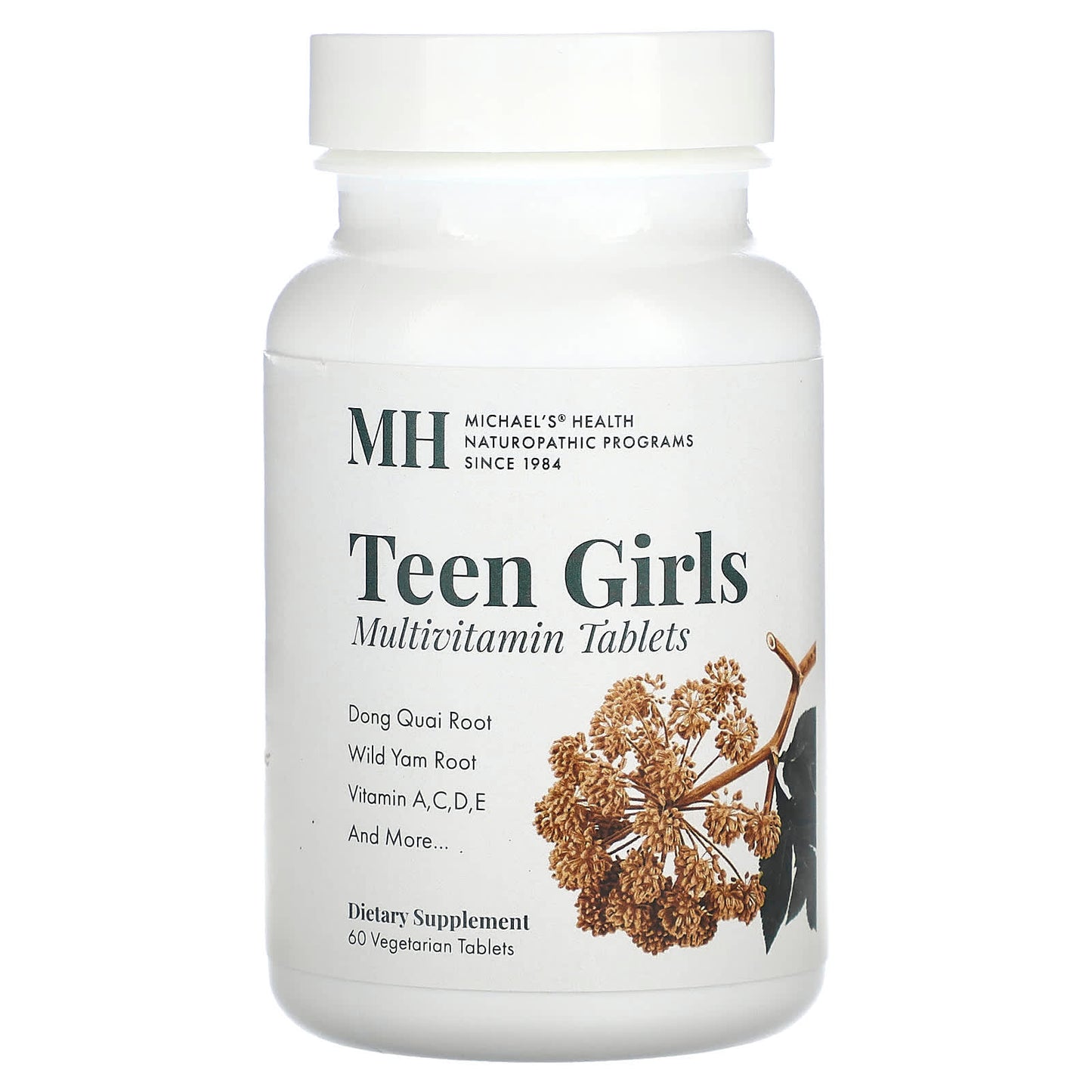 Michael's Health, Teen Girls Multivitamin, 60 Vegetarian Tablets - Image 1