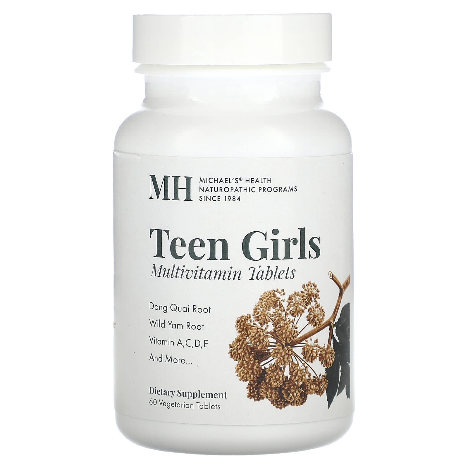 Michael's Health, Teen Girls Multivitamin, 60 Vegetarian Tablets - Image 1