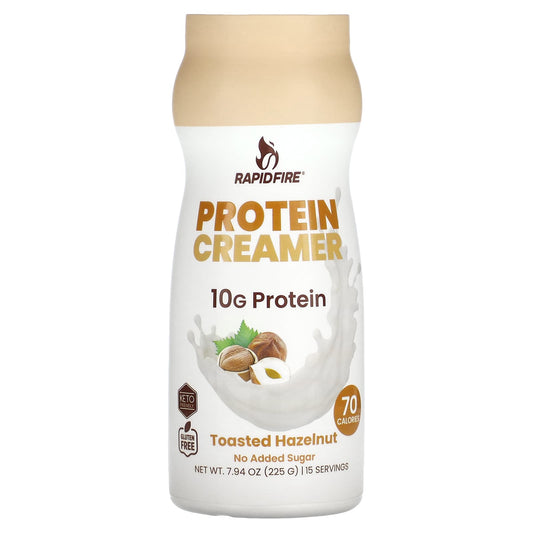 RAPIDFIRE, Protein Creamer, Toasted Hazelnut , 7.94 oz (225 g) - Image 1