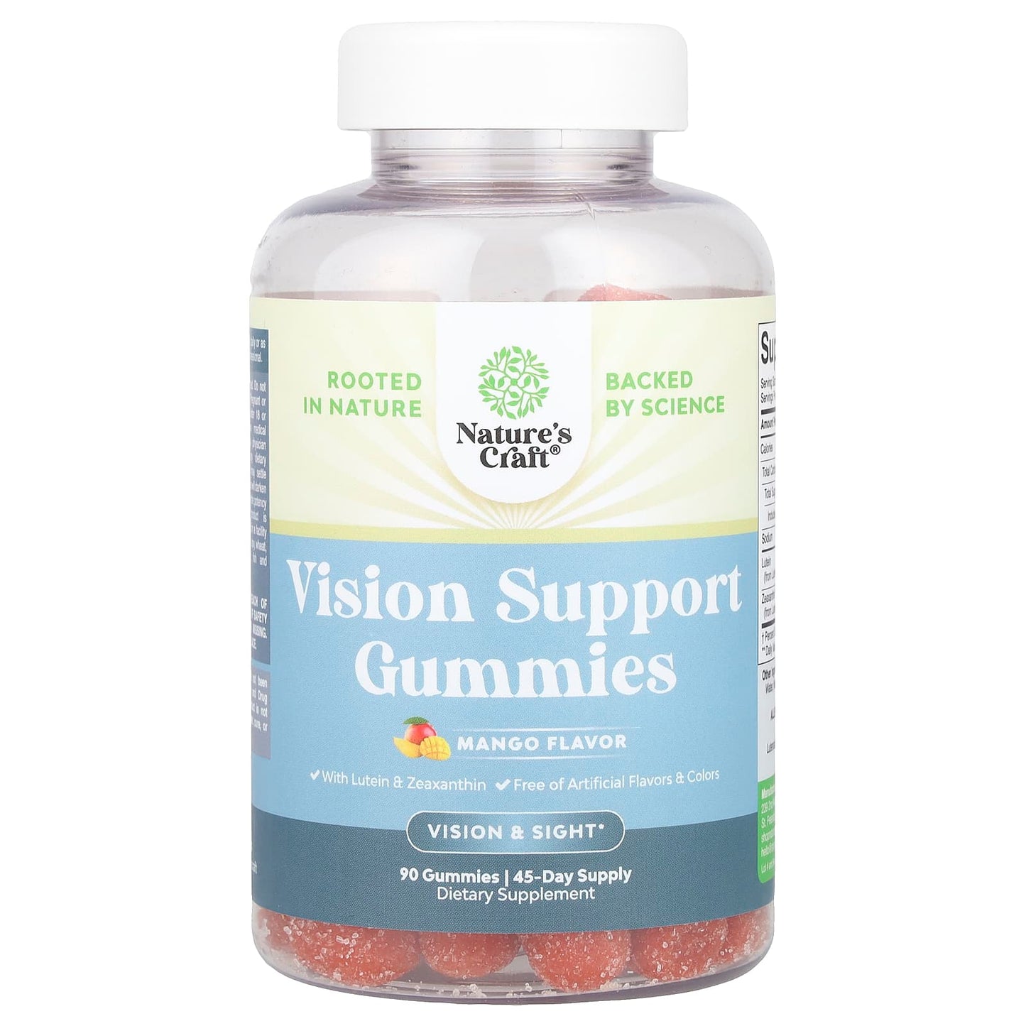 Nature's Craft, Vision Support Gummies, Mango, 90 Gummies - Image 1