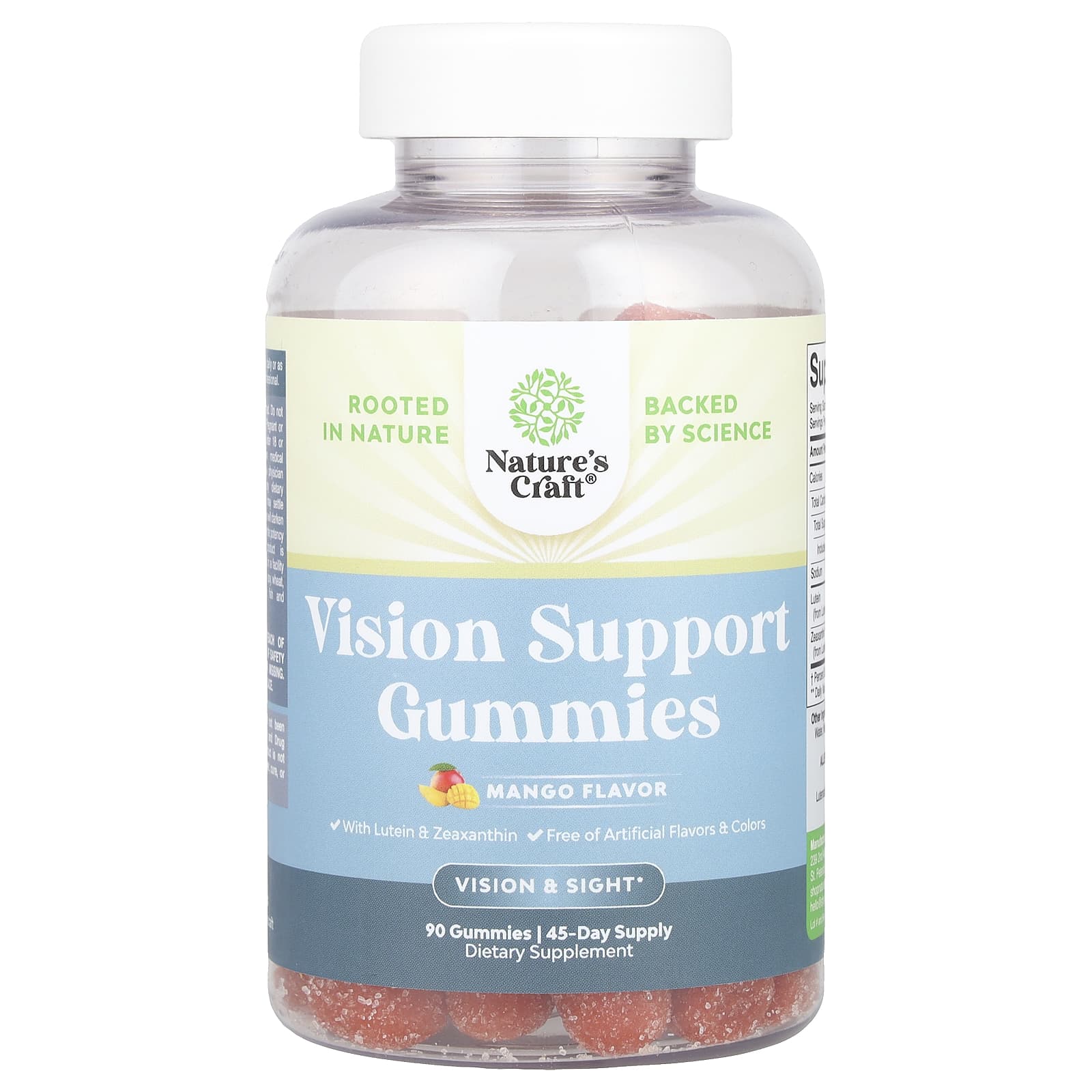 Nature's Craft, Vision Support Gummies, Mango, 90 Gummies - Image 1