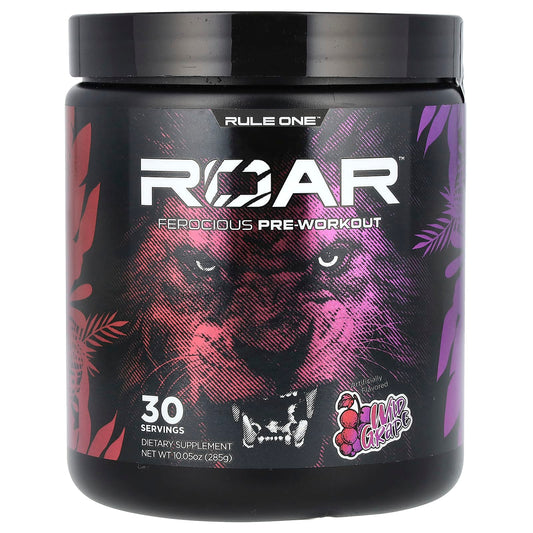 Rule One Proteins, Roar, Ferocious Pre-Workout, Wild Grape, 10.05 oz (285 g) - Image 1