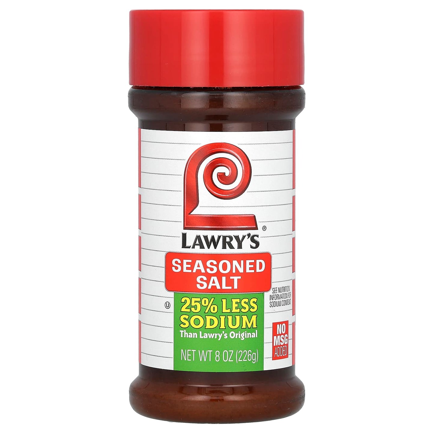 Lawry's, Seasoned Salt, Less Sodium, 8 oz (226 g) - Image 1