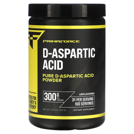 Primaforce, D-Aspartic Acid, Unflavored, 10.6 oz (300 g) - Image 1