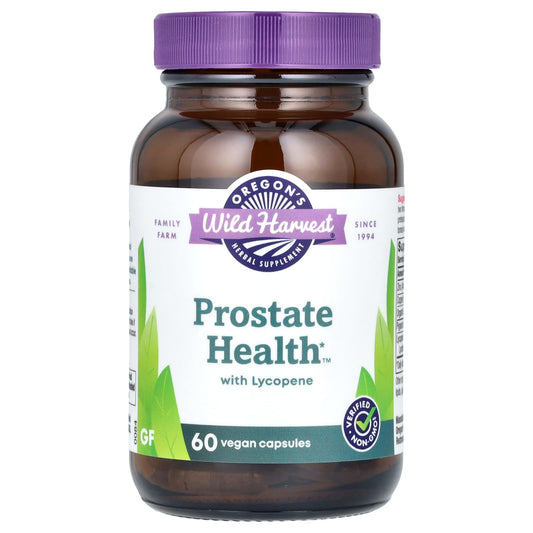 Oregon's Wild Harvest, Prostate Health with Lycopene, 60 Vegan Capsules - Image 1