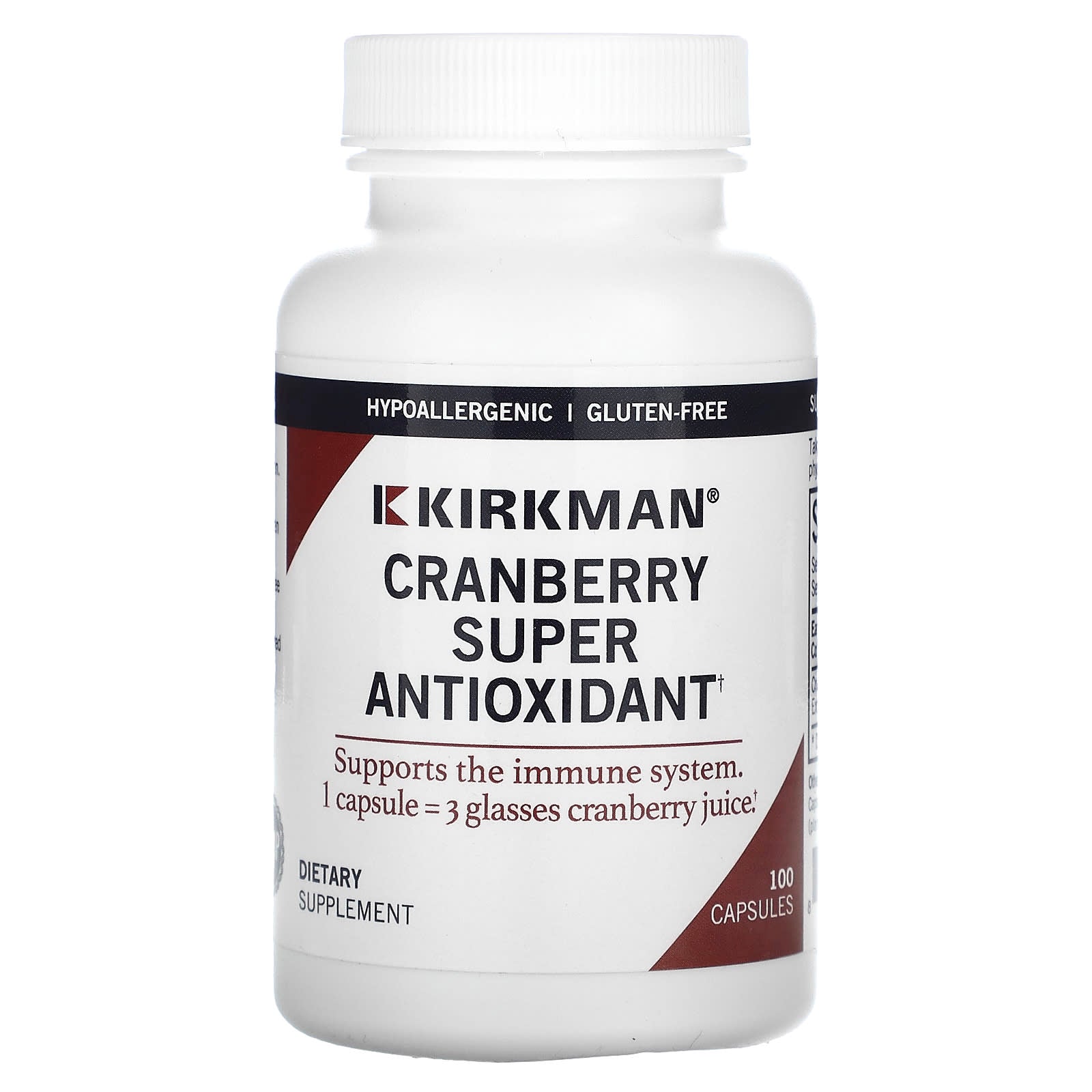 Kirkman Labs, Cranberry Super Antioxidant, 100 Capsules (100 mg per Capsule) - Image 1