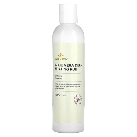 Swanson, Aloe Vera Deep Heating Rub, 8 fl oz (237 ml) - Image 1