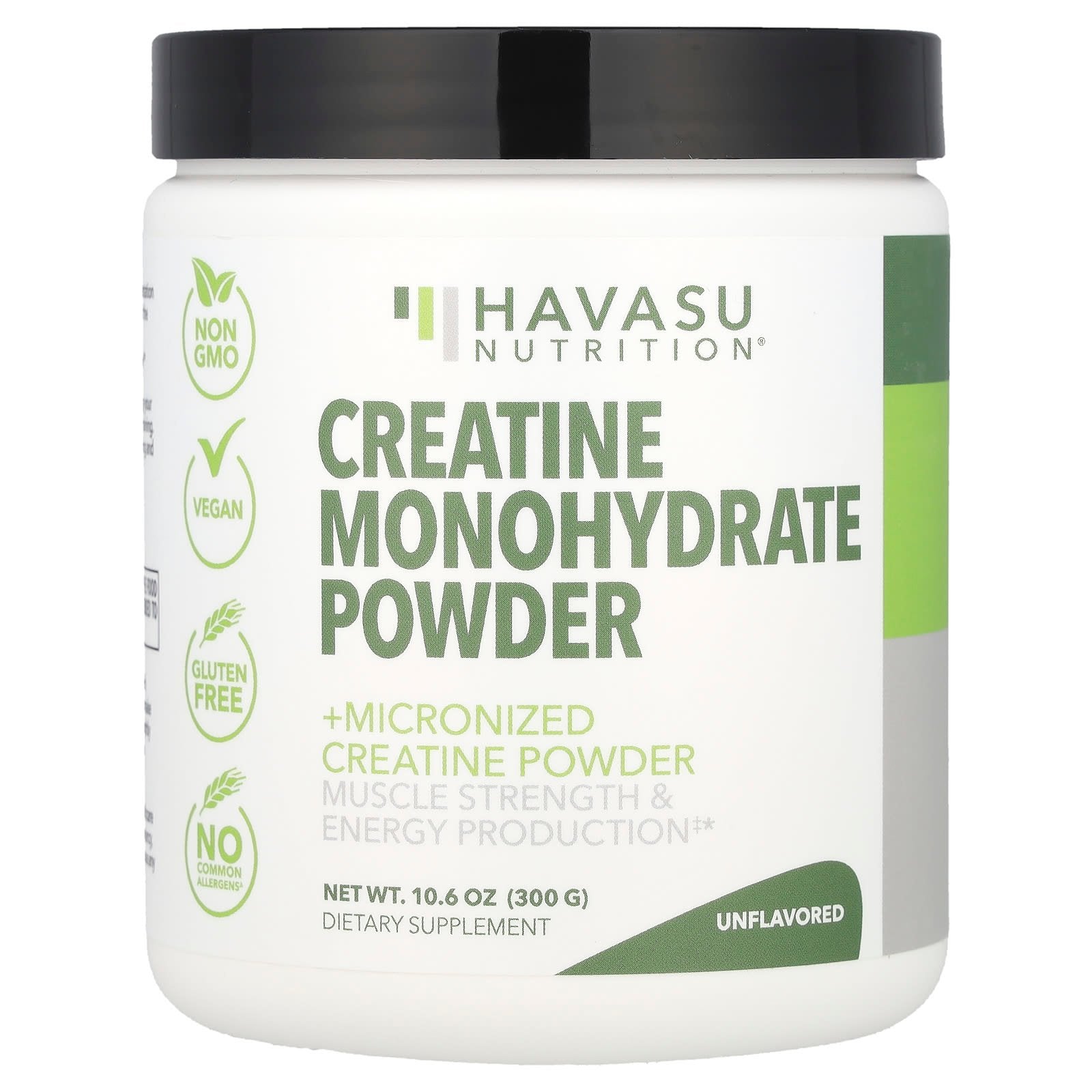 Unflavored Creatine Monohydrate Powder by Havasu Nutrition - 10.06 oz - Image 1