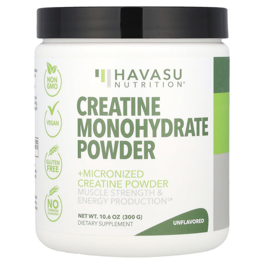Unflavored Creatine Monohydrate Powder by Havasu Nutrition - 10.06 oz - Image 1