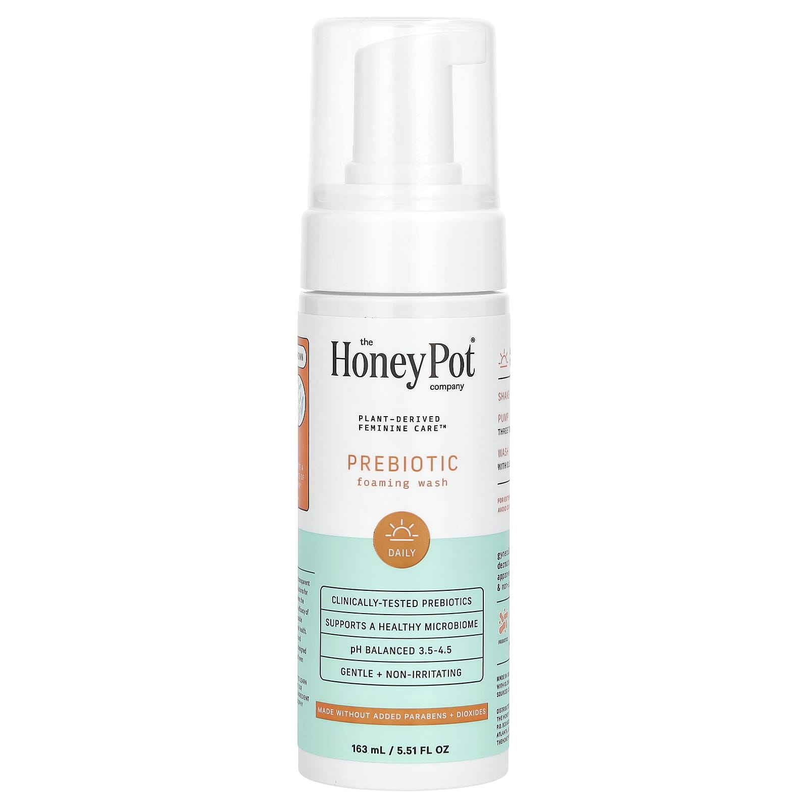 The Honey Pot Company, Probiotic Foaming Wash, 5.51 fl oz (163 ml) - Image 1