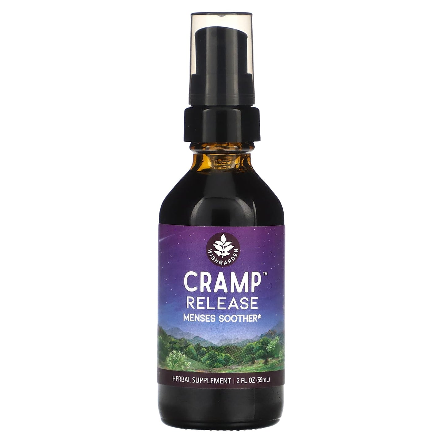 WishGarden Herbs, Cramp Release Menses Soother , 2 fl oz (59 ml) - Image 1