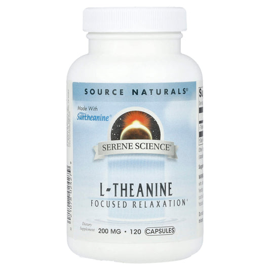 Source Naturals, Serene Science®, L-theanine, 200 mg, 120 Capsules - Image 1