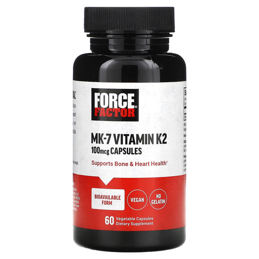 Maximize Bone & Heart Health with Force Factor MK-7 Vitamin K2 - Image 1