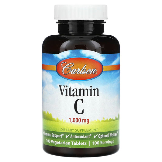 Boost Immune System with Carlson Vitamin C 1000mg Tablets - Image 1