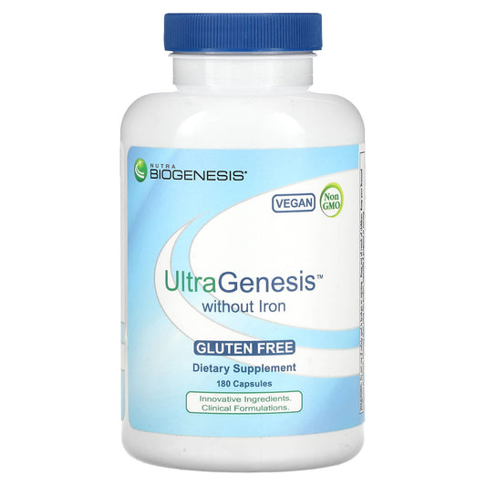 Nutra BioGenesis, UltraGenesis without Iron, 180 Capsules - Image 1